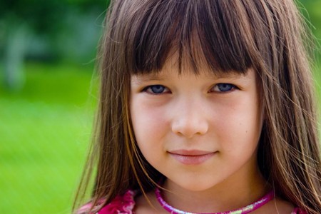 Little Girl Smiling in St. Petersburg, FL